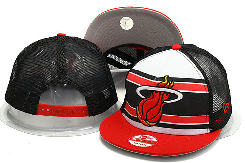 Miami Heat Mesh Snapback Hat YS 0528